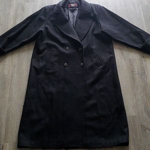 Plus size 16W women's wool dress coat